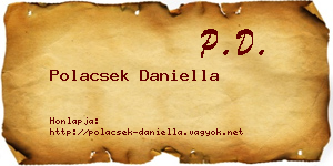 Polacsek Daniella névjegykártya